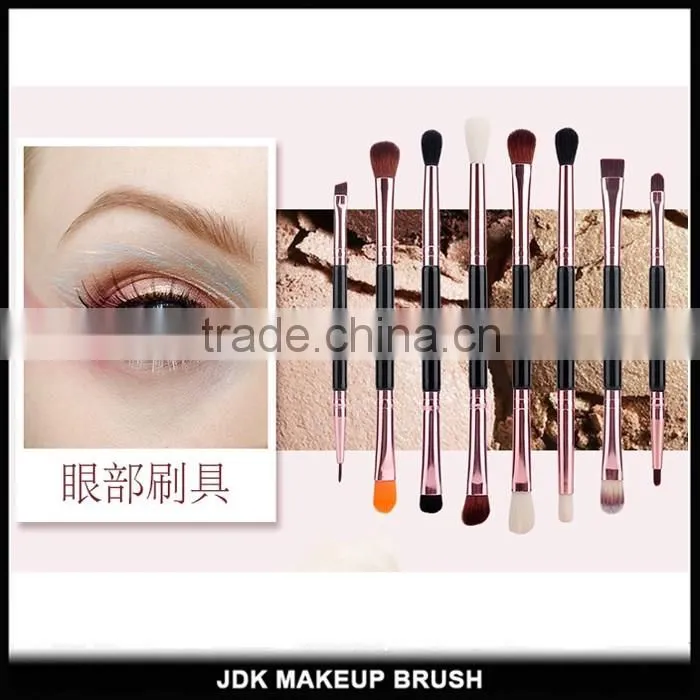 Duo End Rose Gold 14pcs Fiber hair makeup brush set Gift box pacakging Beauty brush Custom logo Makeup Brushes for sale
