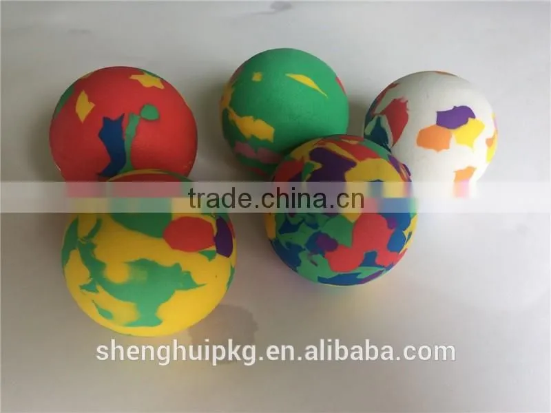 Hot sell cheap colorful eva foam ball toy gun eva ball promotional eva ball for kids playing