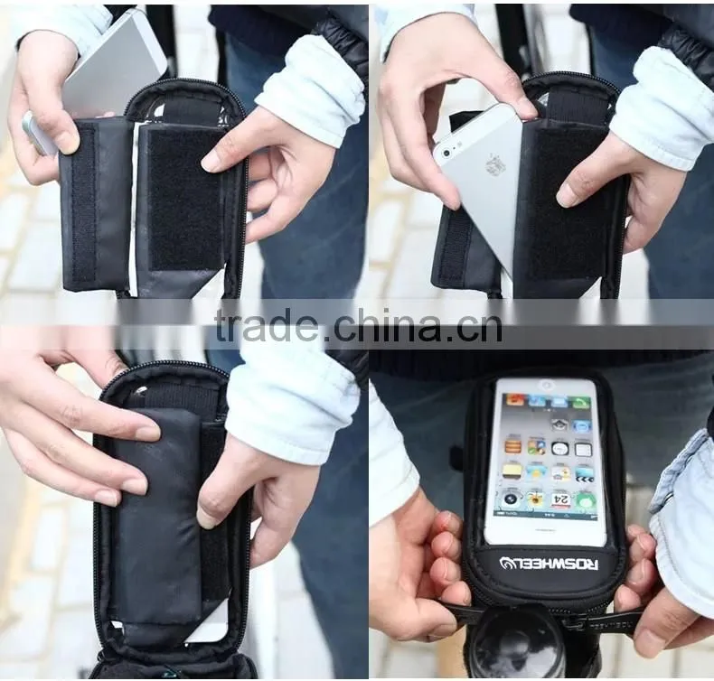 Bicycle Waterproof Smartphone Bag Bike Handlebar Phone Bag Touchscreen bag