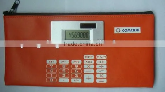 pocket dual power pencil solar calculator,pencil case calculator,cheap solar powered calculator