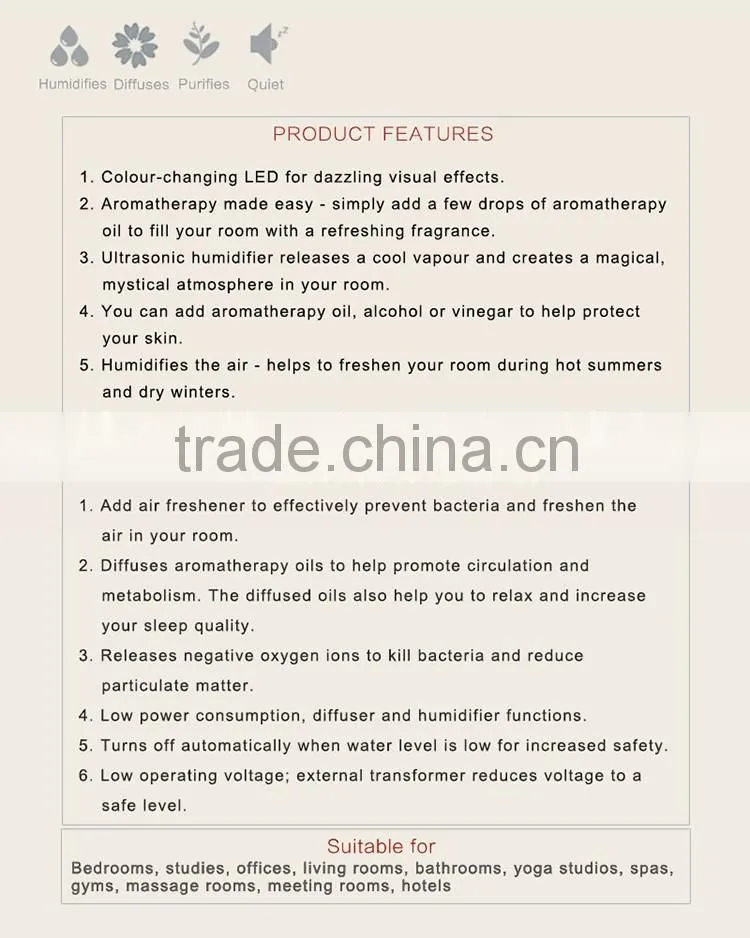 GX Diffuser battery powered aroma diffuser/usb humidifier/air purifier