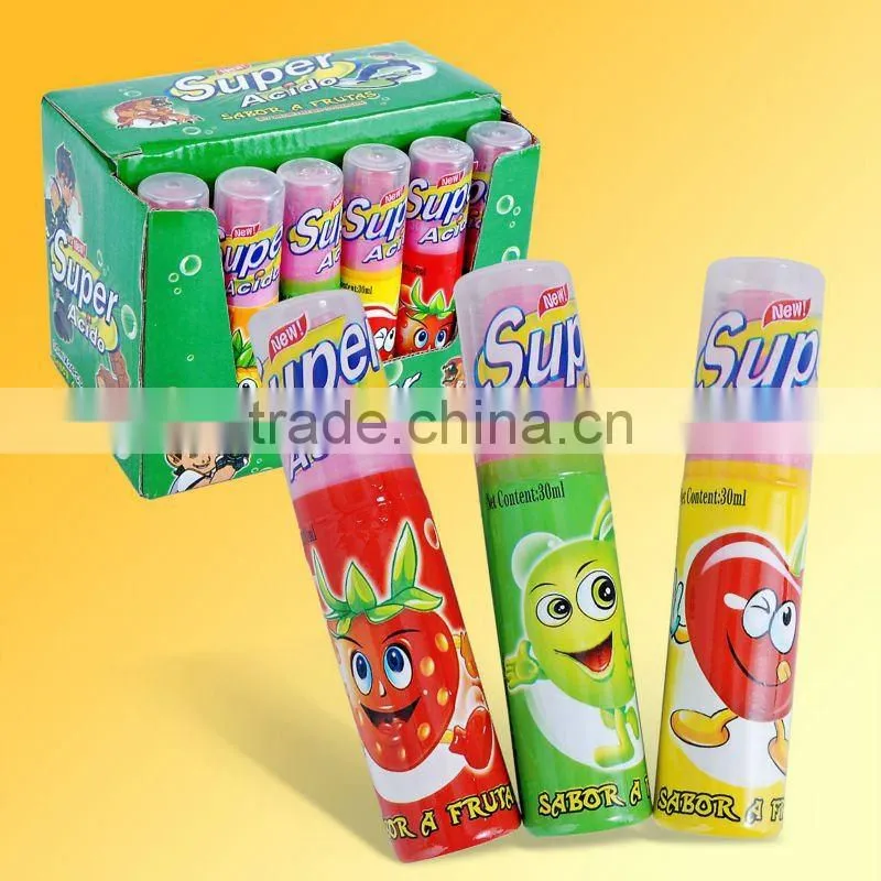promotion kids sweet acido fruit spary candy