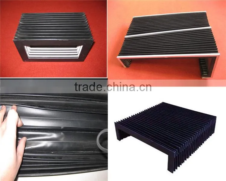 Professional PVC Supporint Plastic Dust Cover Bellow Rectangle Round U type