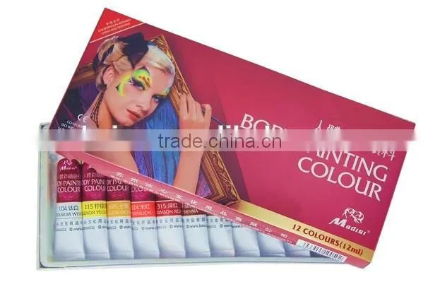 professiona Washable bride make up modeling colour face paint body paint