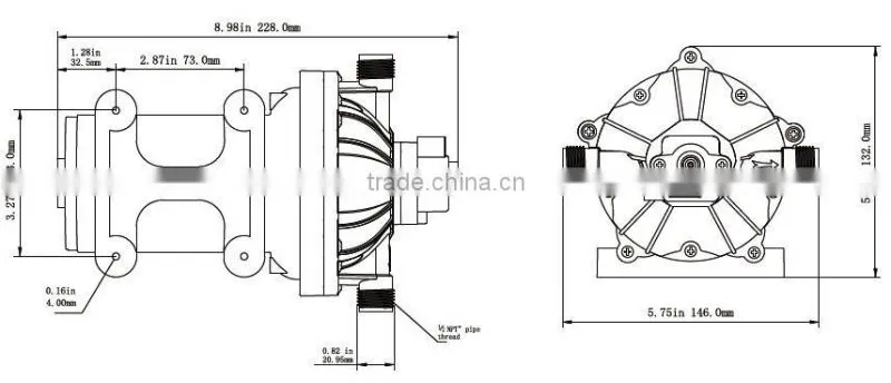 12v water pump 20LPM 70 PSI Washdown pump kits caravan boat marine