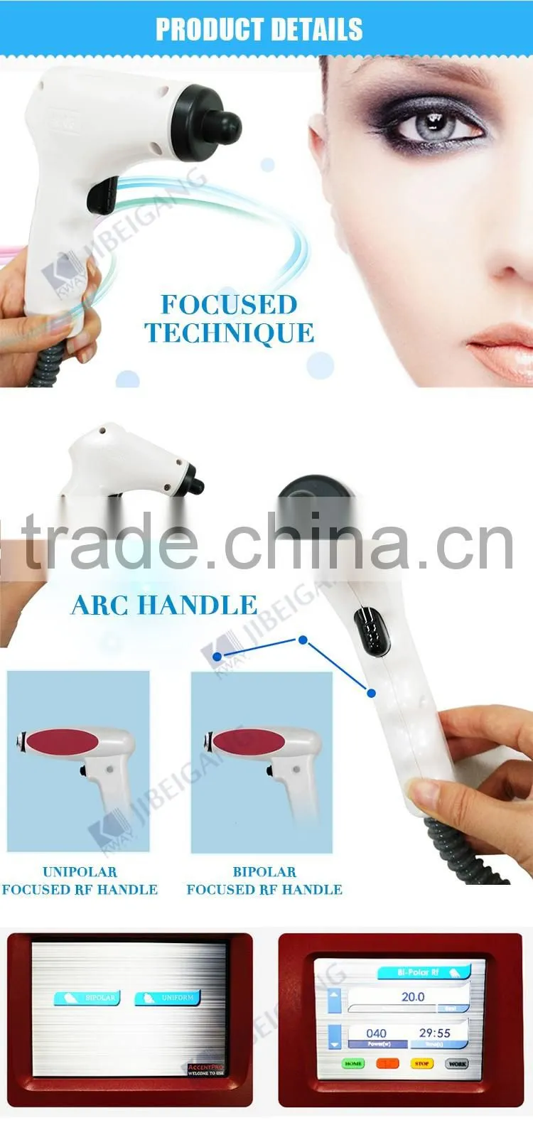ce approval medical grade magic pot rf wrinkle removal machine