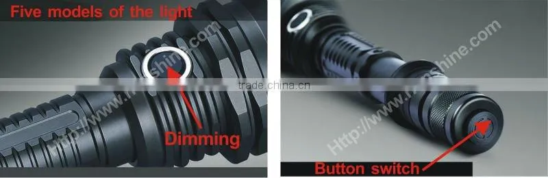 professional tactical xml t6 led flashlight
