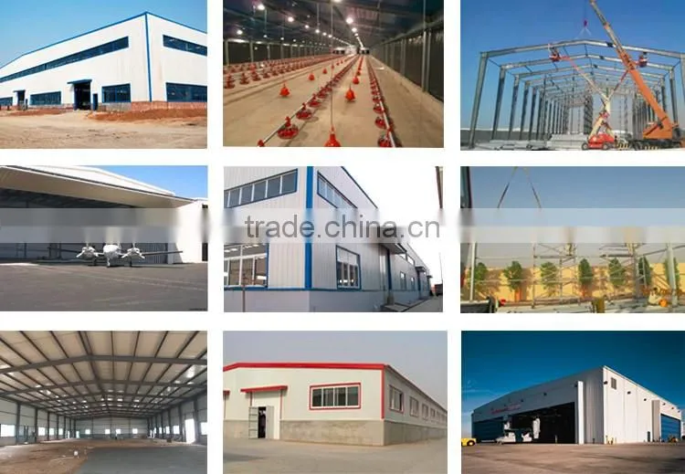 Low cost pre engineered light structural steel workshop with CE ISO certificates