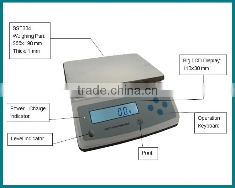 10kg 0.1g electric counter weighing gram scale