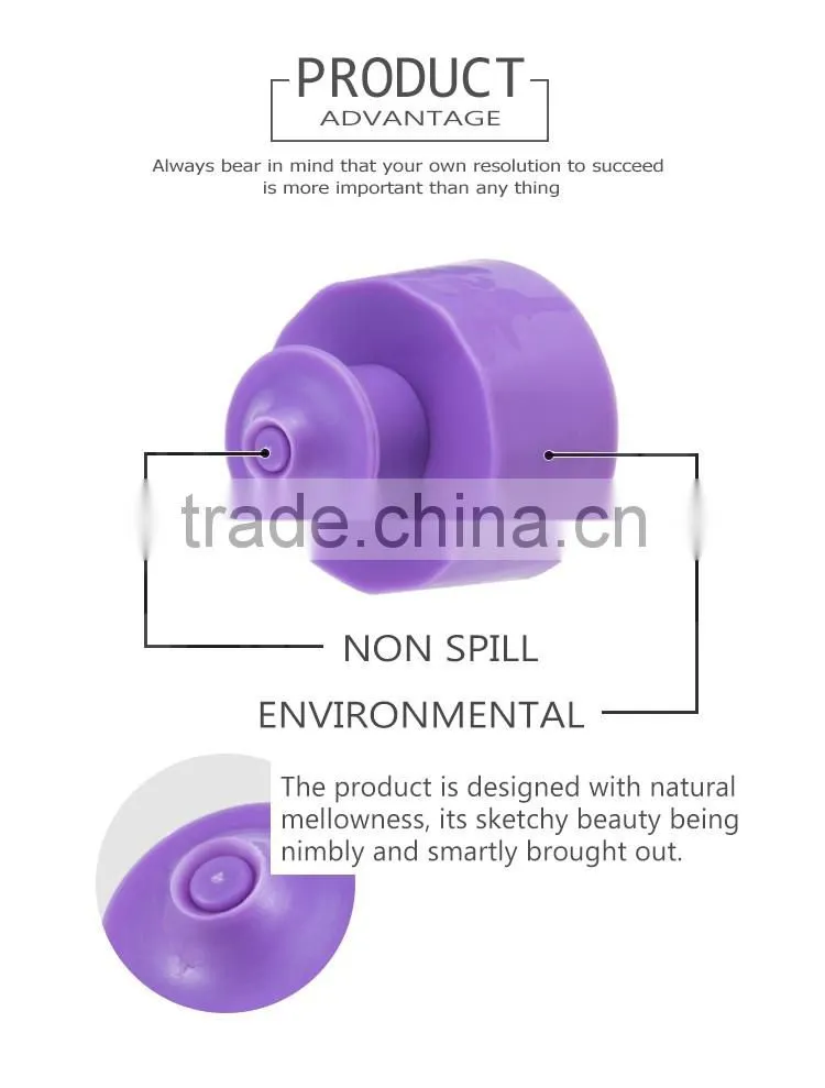 2016 Latest design high quality cosmetic plastic disc top cap 24/415 silver