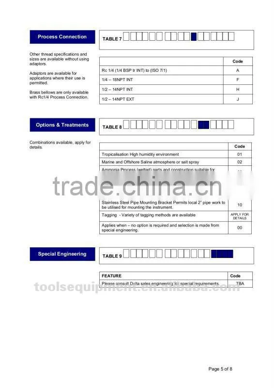 Pressure switch Delta-control 200 series