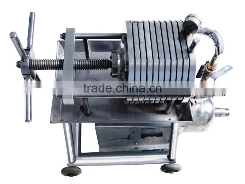 Food grade stainless steel wine filter press for sale
