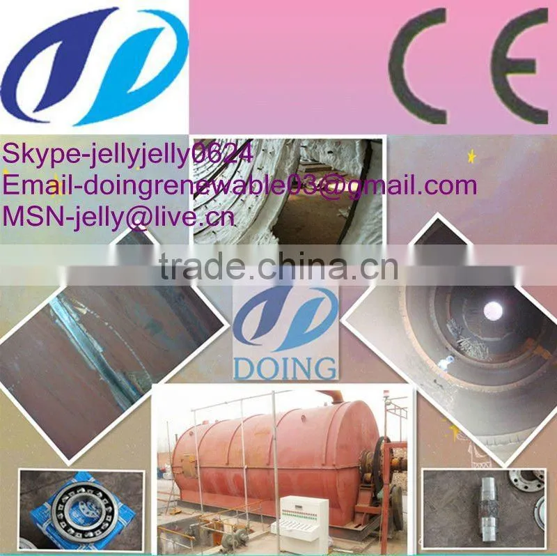 Doing 5/6/8/10T waste tire and plastic pyrolysis machine