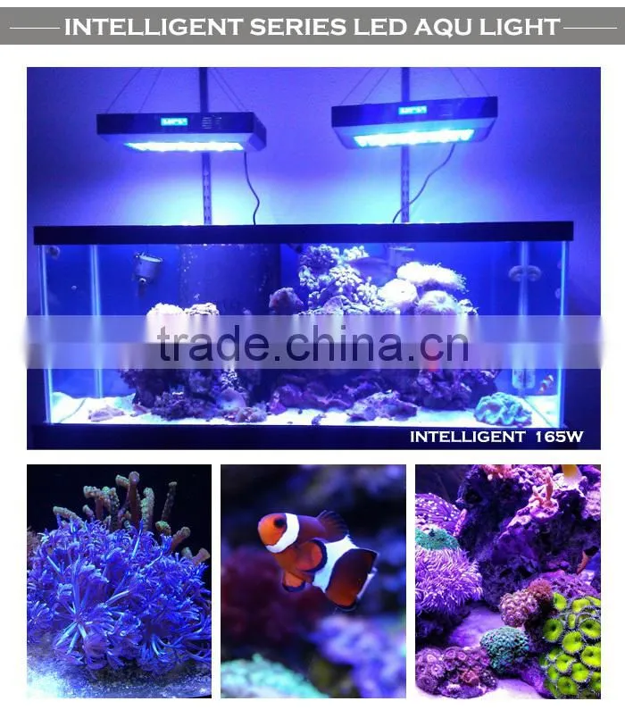 Professional Manufactur 165w auto led aquarium light for artificial plants