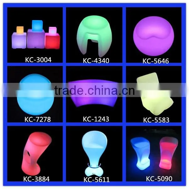 led funiture led party table modern dining tables