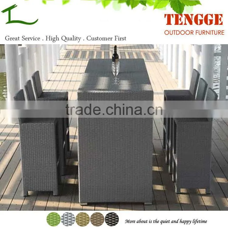 TG15-0066 Design outdoor rattan bar set for bar terasse