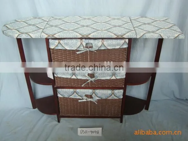solid wood ironing board with drawers