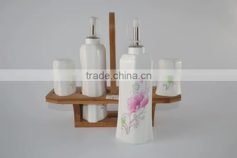 hot sale high quality 2015 new style ceramic kitchen canisters/ceramic kitchen canister sets/4pcs ceramic canister sets