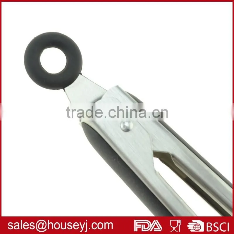 10 inch high quality stainless steel bread tongs food tongs kitchen serving tongs
