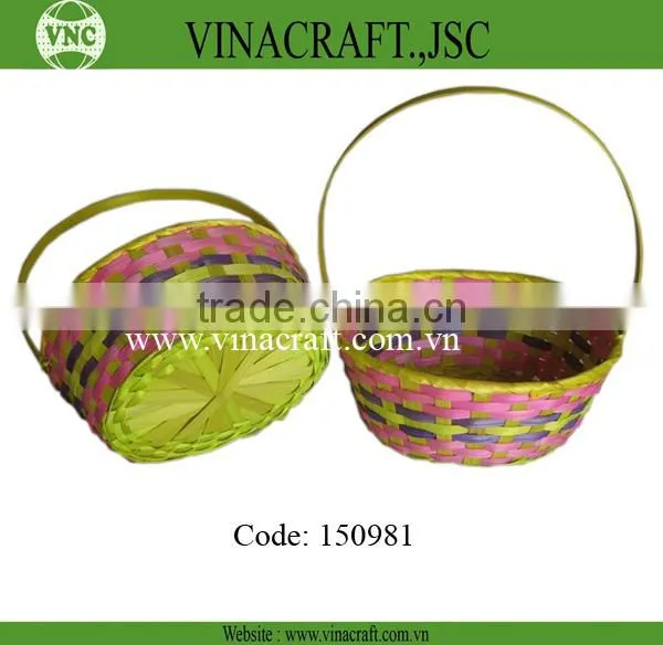 Basket bamboo storage basket for packing in valentine day
