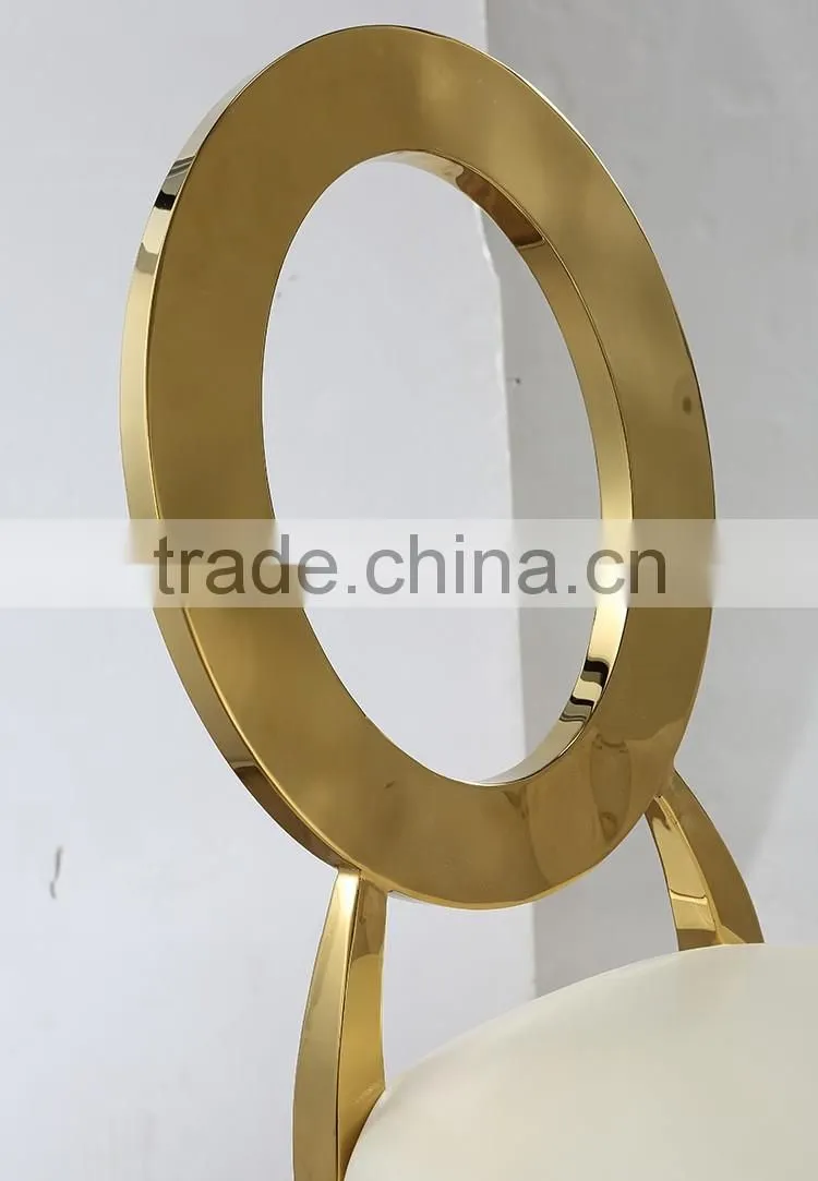 European fashion modern stainless steel dining chair for sale