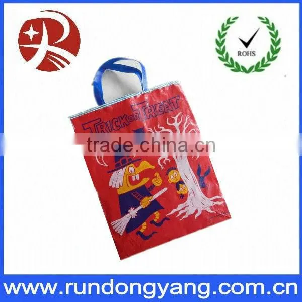 OEM Wholesale Plastic Handle Halloween Shopping Bag