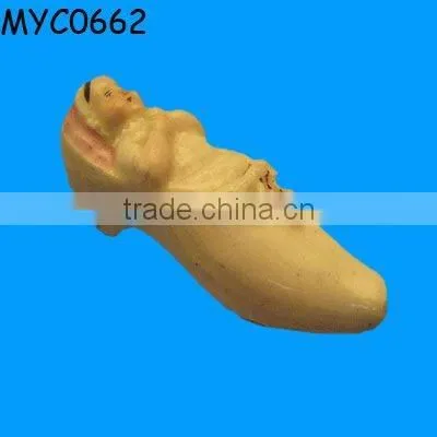 Spotted shell shape ceramic marine whistle