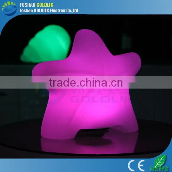 RGB Color Changing LED Christmas Light LED Starfish Moon Light
