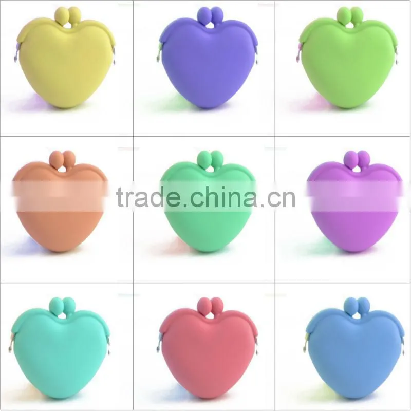 cheap solid color silicone coin holder
