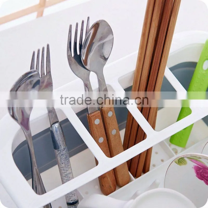 Plastic foldable dish rack