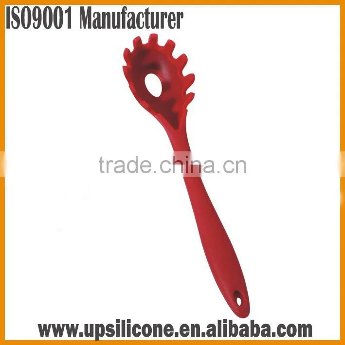 Silicone Pasta Fork in Hygienic Solid Coating, Spaghetti Fork with Bonus Cooking Tips