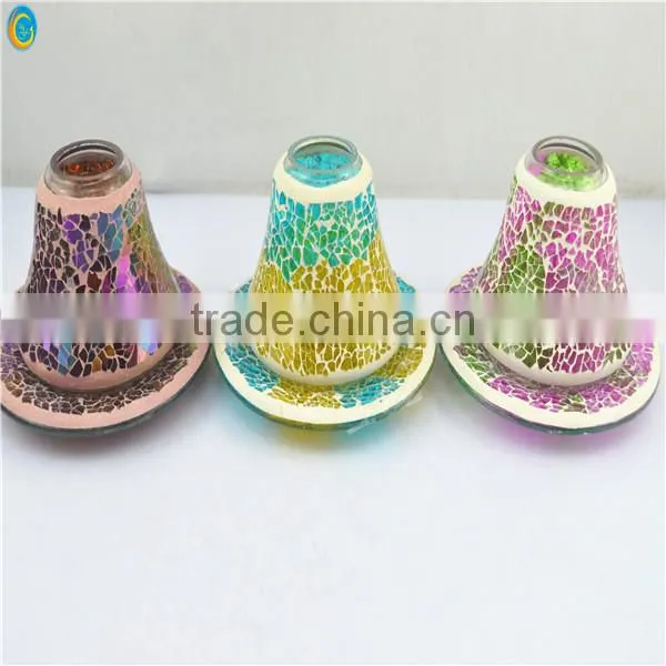 2014 Glass Mosaic Candle Holders