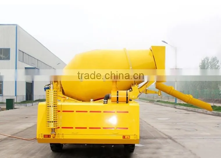 small portable 1cbm slef-loading concrete self loading mixer truck