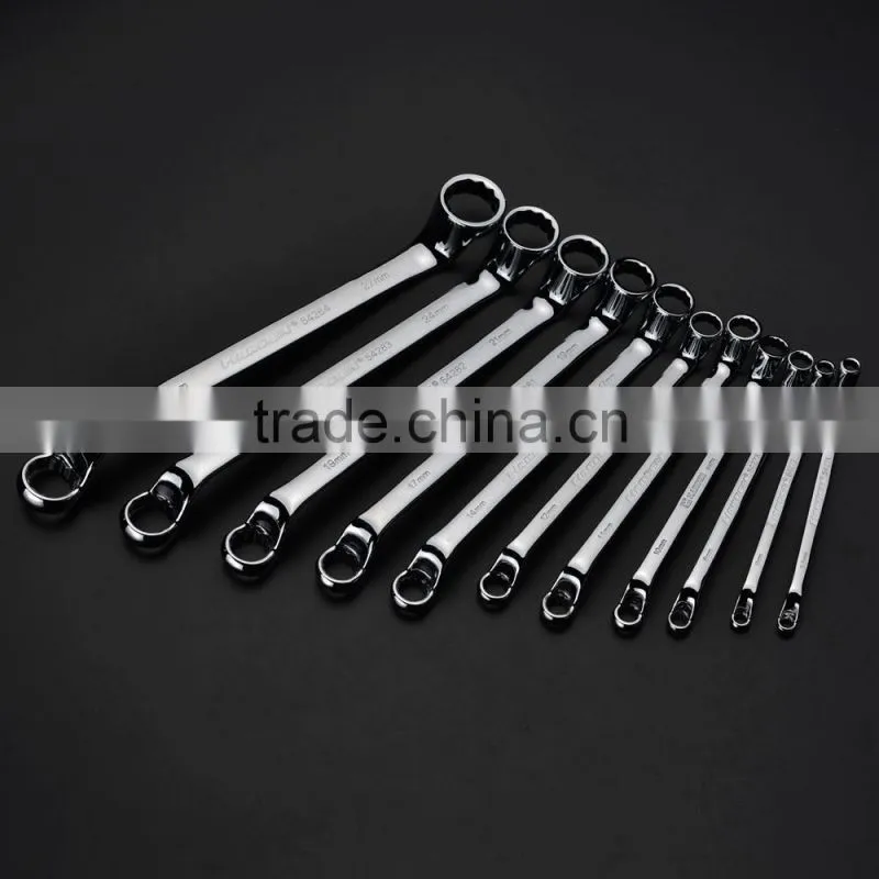 8pcs ring spanner handle tools high quanlity Harden spanner wrench