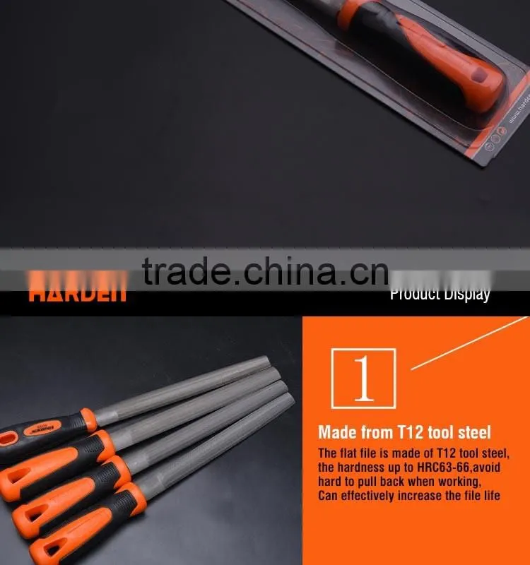 Professional Half Round Smooth Cut File With Soft Handle
