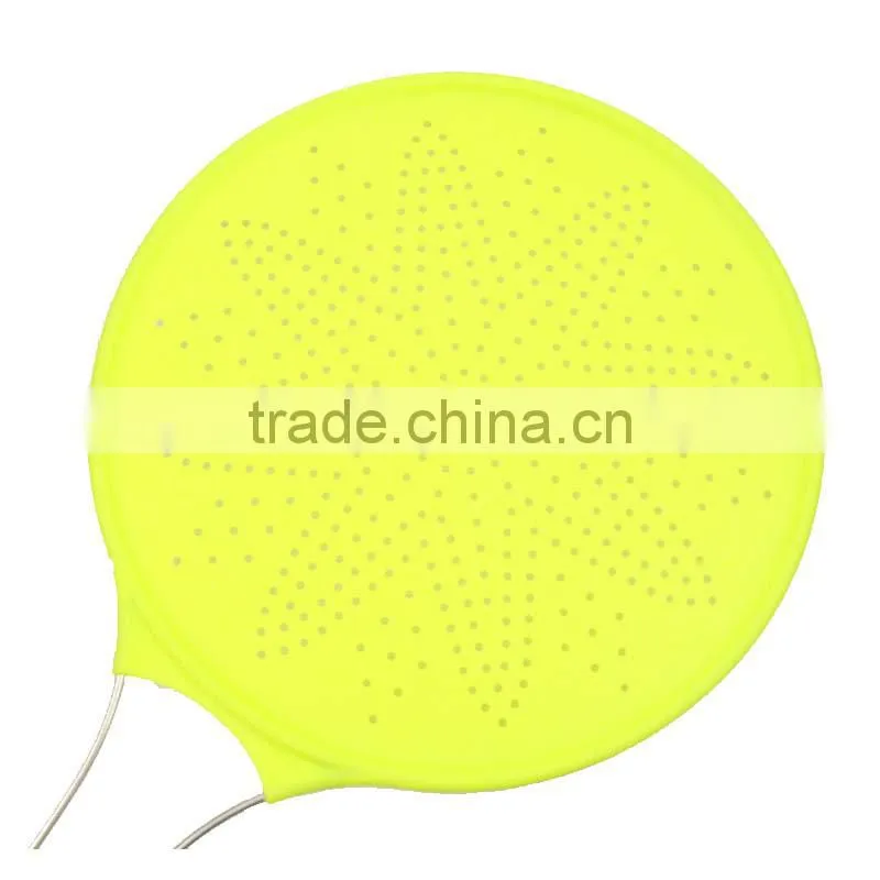 High quality silicone rubber flat colored colanders decorative colanders