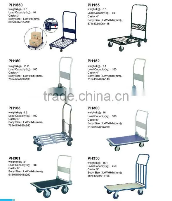 Aluminium platform handtrolley PH153