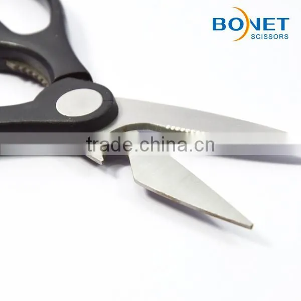 S52018N FDA certificated 8" magnetic cover kitchen scissor with bottle opener