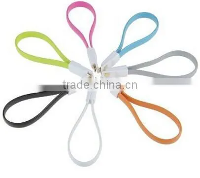 popular fabric micro magnetic usd cable for iPhone and Samsung