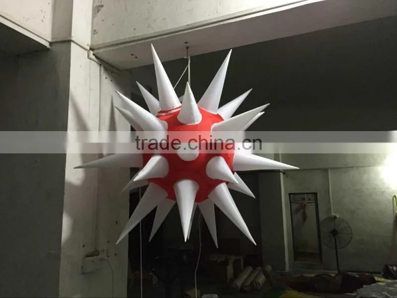Factory price decorative inflatable led star for party