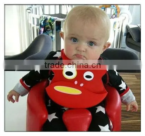 Fashion silicone baby bibs toddlers pullove waterproof