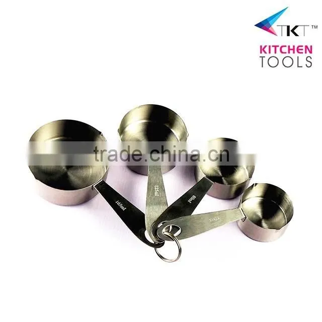 Stainlsee Steel Measuring Cup And Spoon Set With Soft TPR Handle Measuring Tool