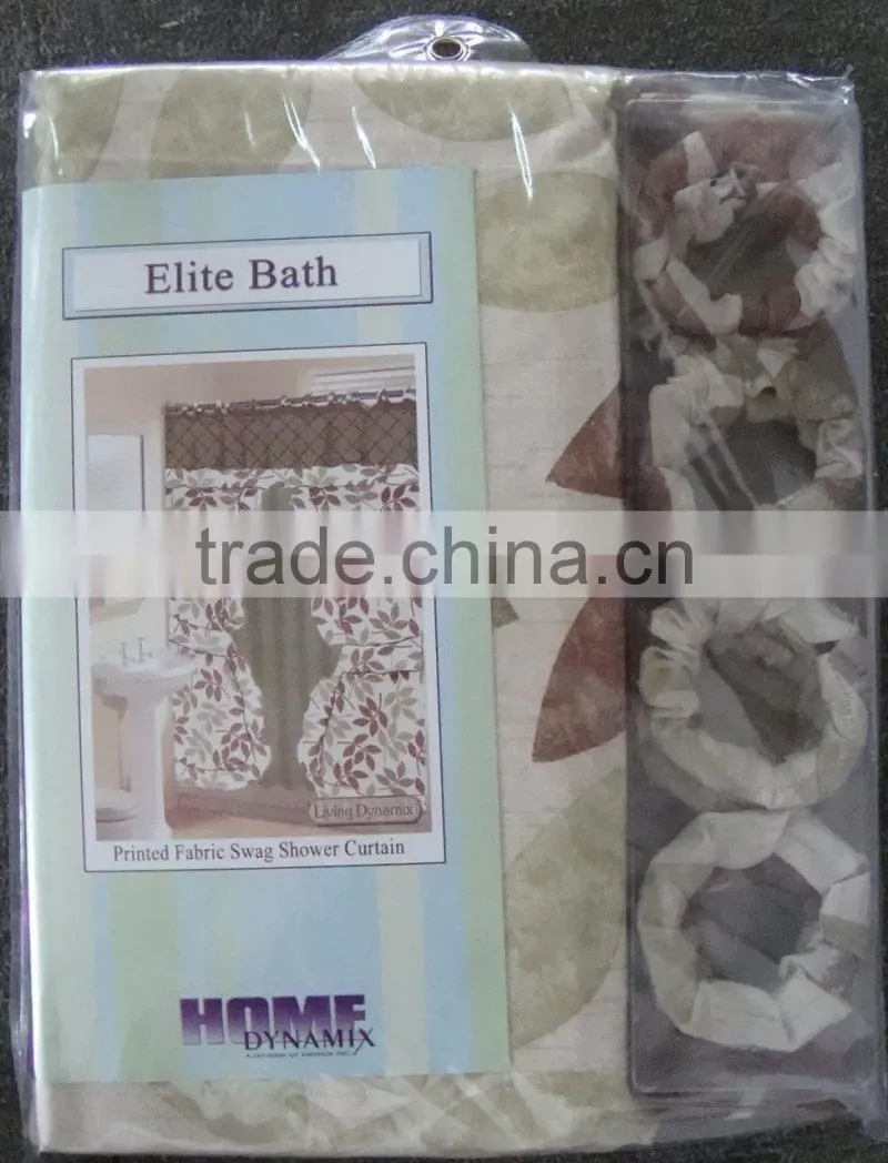 beautiful printed fancy pvc shower curtain