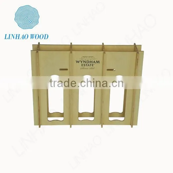foldable wooden wine bottle display,portable wooden wine display