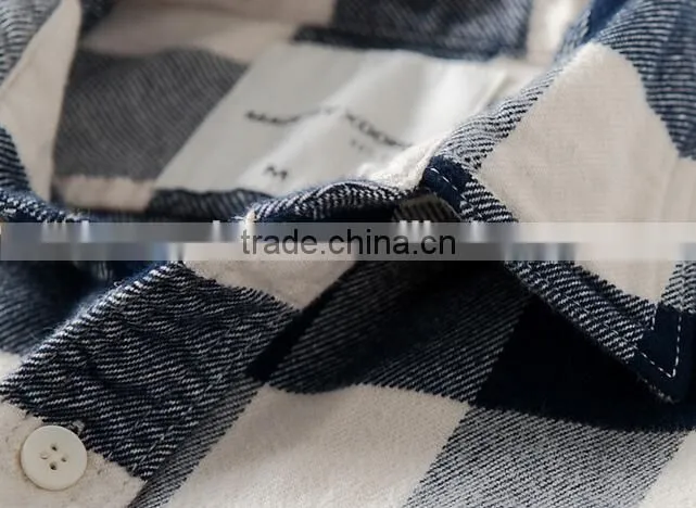 Classic mens check plaids flannel shirts man cotton casual flannels shirts