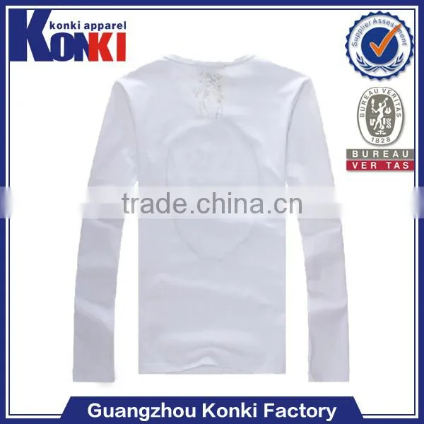 custom plain cotton Eco-Friendly dry fit long sleeve t shirt