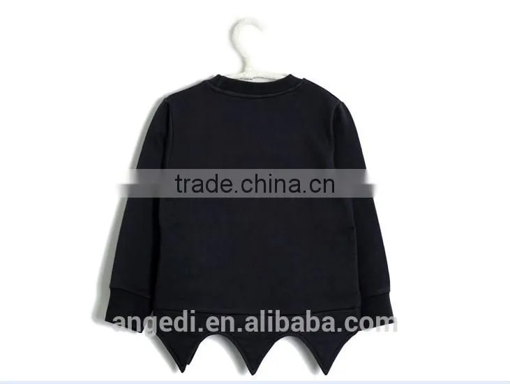 Cat pattern cool design wholesale kids custom made pullover sweatshirt hoodies