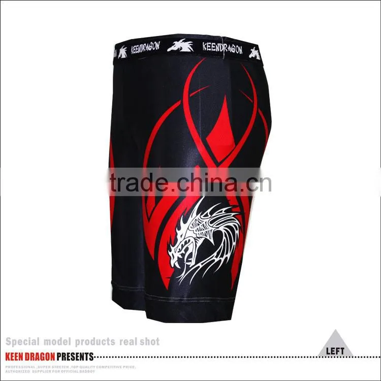 Sublimated Stretch MMA Vale Tudo Compression Lycra Shorts Vale Tudo Fight Shorts