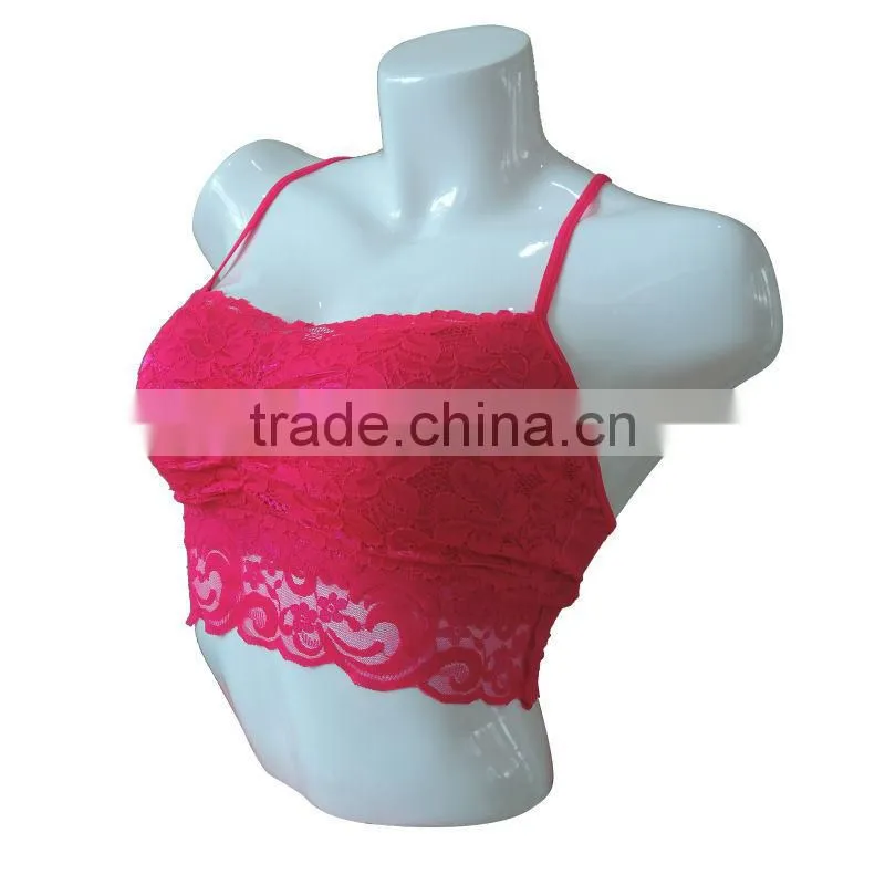 new style seamless woman underwear ladies bra ladies tank top w/lace