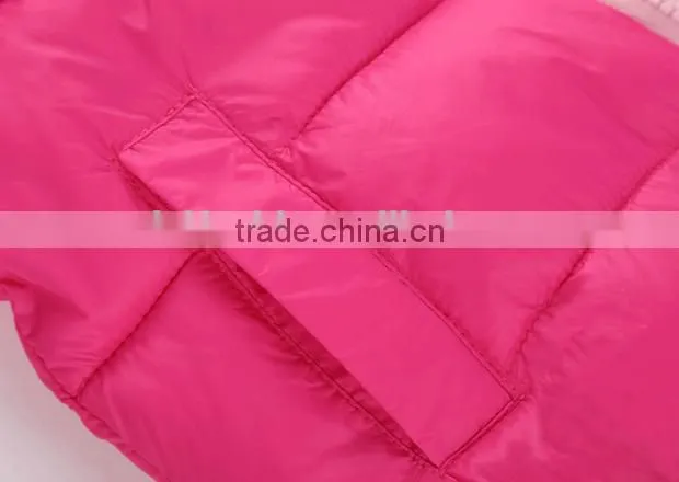 custom made new design casual children kids 3 pcs winter clothing sets(jacket+vest+pants)